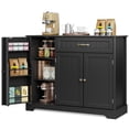 thumbnail image 4 of Asofer 42" Kitchen Storage Cabinet, Wood Buffet Sideboard with 3 Doors & 3 Drawers,Countertop, 4 of 6