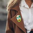 thumbnail image 4 of Broche de acrílico, broches de dibujos animados, joyería de , broches de cara para mochilas, sombreros, ropa, bolsos Verde Salvador Broches de acrílico, 4 of 10