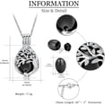 thumbnail image 2 of Tree of Life Urn Necklaces for Ashes for Women Men Teardrop Cremation Jewelry for Ashes Memorial Pendant, 2 of 7
