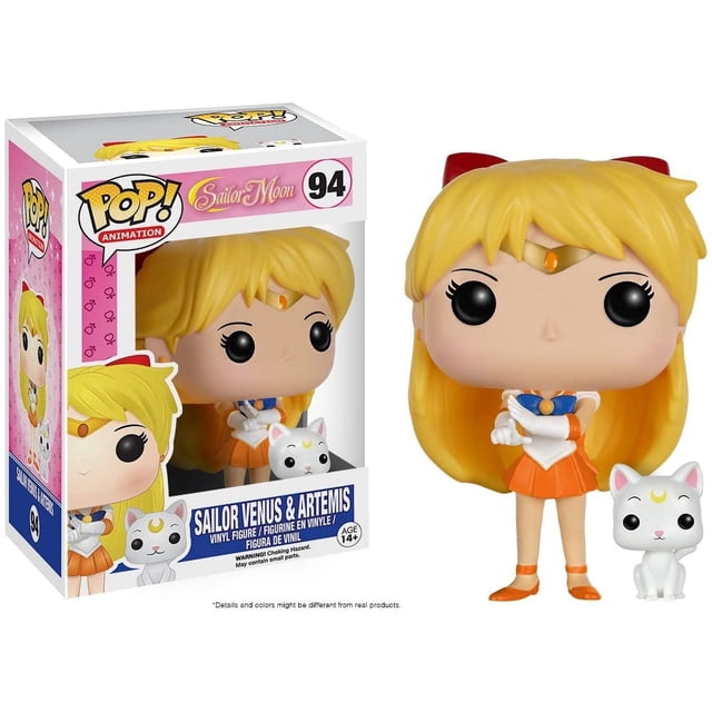 Funko POP Anime: Sailor Moon - Figura de acción Marinero Venus con Artemisa