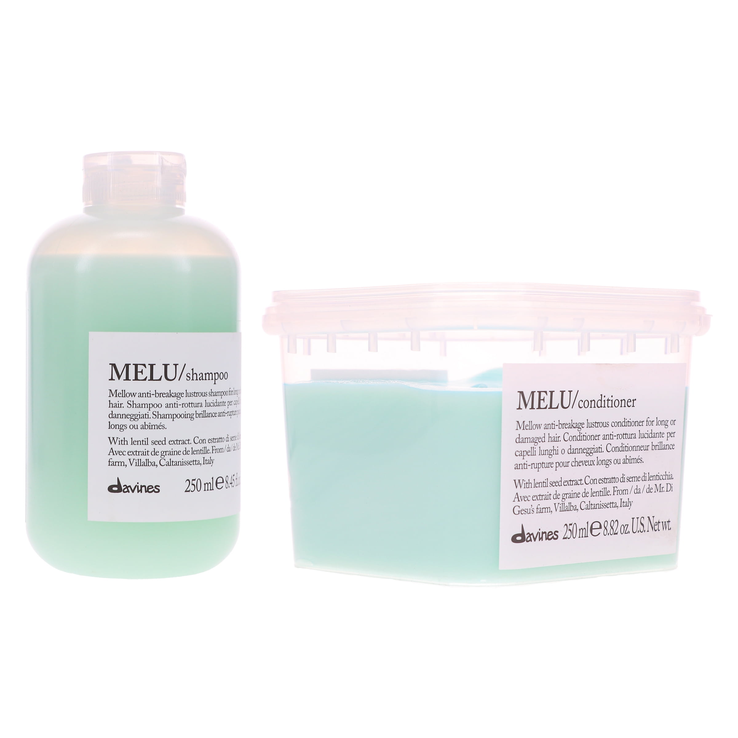 Davines MELU Anti-Breakage Shampoo 8.45 oz & Conditioner 8.82 oz Combo Pack
