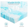 thumbnail image 7 of Mattress Topper, Twin Size Cooling Memory Foam Bed Toppers, 3 Inch Soft Mattress Pads for Sofa, RV, , Certified, 7 of 7