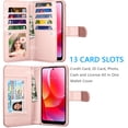 thumbnail image 2 of for Moto G Pure / G Power 2022 Case, Flip/Folio Cover Wallet Magnetic Closure Card Slots Cash Holder Stand Kickstand TPU Bumper Shockproof Protective Case for Moto G Power 2022 -Rose Gold Marble, 2 of 6