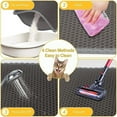 thumbnail image 4 of NOBRAND 2-Layer Waterproof Cat Litter Mat, Gray Honeycomb, 4 of 9