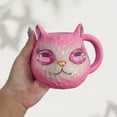thumbnail image 4 of TIELUTT Cute Cat Mug Resin Desktop Ornament For Home Desk Decoration For Cat Lovers Ornament Set with Topper Ornament Packs Ornament and Ornament Mailbox Ornament, 4 of 7