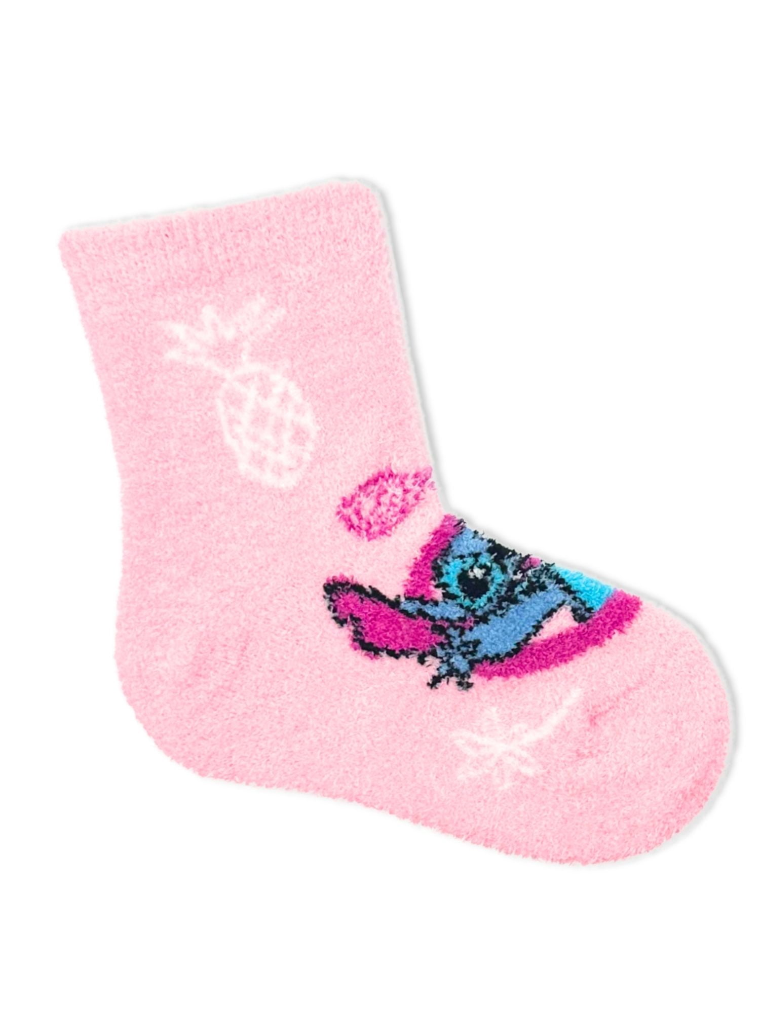 Disney Stitch Girls Cozy Socks, 2-Pack, Sizes S/M-M/L