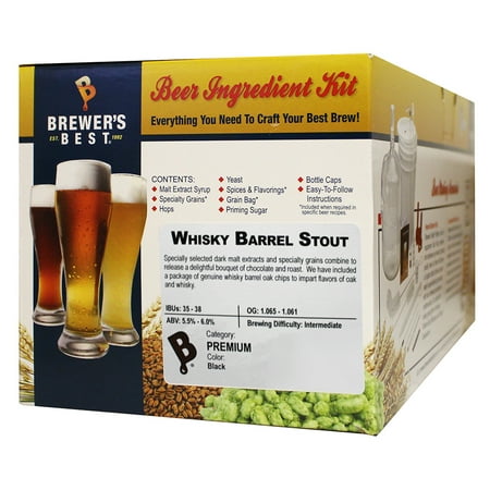 Brewers Best Whiskey Barrel Stout Beer Ingredient (Black Bush Whiskey Best Price)