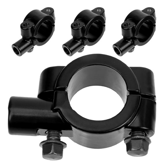 Raindrops Motorcycle Rearview Mirror Mount Clamp Holder 4pcs Universal Fit Replacement