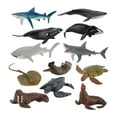 thumbnail image 2 of 12 Unids/set Figuras de Animales Del Marinas Modelo Realista Juguetes Tiburón, 2 of 9
