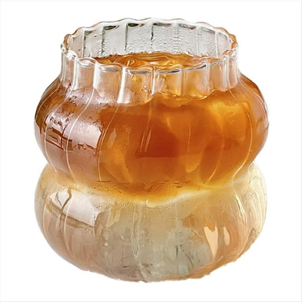 6 Piezas de Vidrio Vaso Resistente Al Vaso para Beber Jugo de Té Transparente de Café con Leche de Vasos de Agua para el Hogar,D