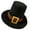 Black brown with gd, variant on Unisex Pilgrims Hat Fashionable Top Cap for Various Occasion Comfortable