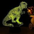 thumbnail image 4 of YSITIANNA 3D Dinosaur Dragon Night Light Touch Switch Decor Table Desk Optical Illusion Lamps 7 Color Changing Lights LED Table Lamp Xmas Home Love Birthday Children Kids Decor Toy Gift STNL#3690, 4 of 5