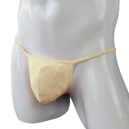 

Follure Ladies casual underwear bra Men s Lingerie Underwear Solid Translucent Low Waist Panties Briefs Beige One size