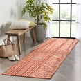 thumbnail image 5 of Well Woven Indoor/Outdoor 2'7" x 9'10" Khalo Burnt Orange Modern Tribal Runner Rug, 5 of 8