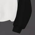 thumbnail image 5 of Hduncf Girls Sweatshirts Kids Crewneck Color Block Trendy Pullover Tops Fleece Long Sleeve Casual Sweatshirt Black 7 Years, 5 of 6