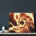 thumbnail image 3 of Picia orange lightning Pattern Decorative Picture – Unique Wall Art, Modern Canvas Print for Trendy Interiors (Horizontal), 3 of 6