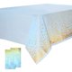 thumbnail image 1 of Mantel de plástico negro y dorado de 2 paquetes, 54 pulgadas x 108 pulgadas, rectangular, desechable, con lunares, para fiestas, adecuado para cumpleaños, graduaciones, restaurantes, decoración de, 1 of 5
