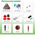 thumbnail image 4 of Acekid 5 in 1 Multi Game Table Combination Game Table Set with Foosball Table Pool Billiards Basketball Air Hockey Table Tennis Black Red, 4 of 7
