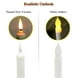 thumbnail image 4 of 12 velas cónicas sin llama, a pilas, LED, 4 of 6