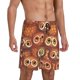 thumbnail image 2 of Balery Brown Owl Pantalones cortos de pijama de punto de algodón para hombre con cinturilla y bolsillos-Medium, 2 of 6
