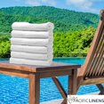 thumbnail image 5 of Lightweight Thin Bath Towels Set - 22 x 44 Inches 100% Cotton - Absorbent, Quick Dry, Commercial Use Towel - Bulk Hotel Collection Large Towels for Pool, Spa, Gym, Home (12 White), 5 of 10
