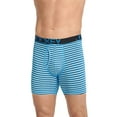 thumbnail image 2 of Jockey Men's Midway Brief - 3-pack, True Navy/White Blue Stripe/Turquoise, L, 2 of 3