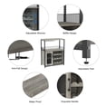 thumbnail image 4 of Sakiyr Home Bar Unit with Wine Rack and Glass Holder, Industrial Sideboard Buffet Cabinet, 4 of 7