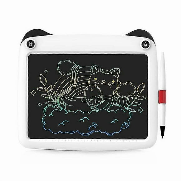 (White)lcd writing tablet, best gift drawing and writing board for kids adults, handwriting paper doodle