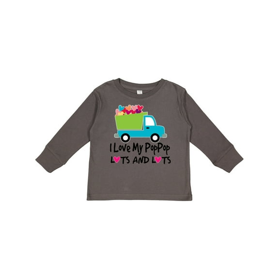 Inktastic I Love My Poppop Boys Long Sleeve Toddler T-Shirt