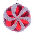 thumbnail image 1 of Vickerman MC190312 Boule Tourbillonnante Rouge et Blanche de 4,75 Pouces - 2 par Sac, 1 of 1