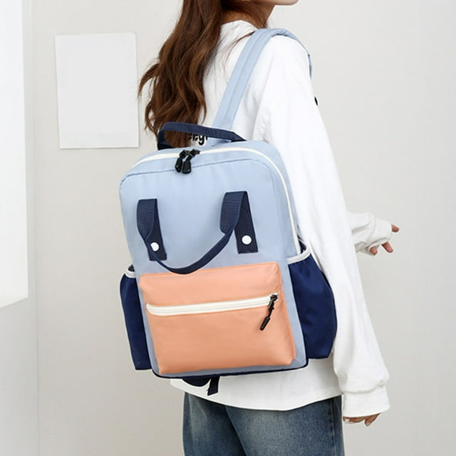 Rolling Cart, Durable Cloth Backpack with Breathable Design & Cute Color Block Style, Comfortable Polyester Lining for All-Day Wear, Ideal for Campus or Casual Use Akmoler Bathroom Drawer Organizer