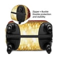 thumbnail image 4 of Haiem Red Gold Glitter Luggage Cover Printed Suitcase Covers for Luggage Elastic Washable Suitcase Protector Fits 18-32 Inch Luggage-Large, 4 of 9