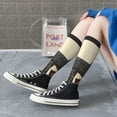thumbnail image 5 of Naloa Retro Raccoon Graphic Print Knee Socks, High Socks Long Stretchy Sock Women Knee High Stocking, Long Socks for Women, 5 of 6