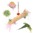 thumbnail image 4 of Bird Foraging Hanging Toy, Soothing Mood Safe 2 Packs Of Paper Threads Bird Chewing Shredder Toys Anxiety Relief Colorful Design  For Cockatiel Conure, 4 of 8