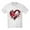 Ash Gray, variant on CafePress - Abstract Grunge Valentine Hearts T Shirt - Light T-Shirt Kids XS-XL