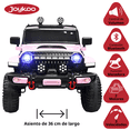 thumbnail image 3 of Camioneta eléctrica Montable para niños JOYKOO Control remoto Luz 12v Rosa Claro, 3 of 7