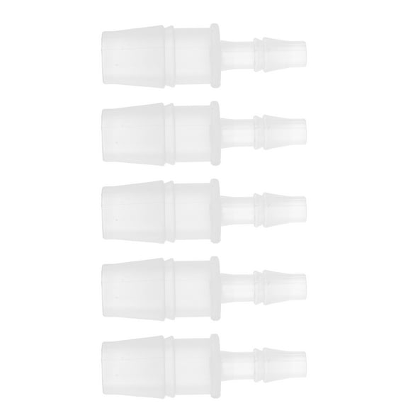 Unique Bargains Plastic Hose Barb Fitting 7/32" to 7/16" Hose ID Connectors Aquarium Plastic Clear 5 Pcs