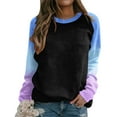 thumbnail image 4 of Bibifish Womens Sweatshirt Gradients Color Print Crewneck Raglan Sleeve Long Sleeve Pullover Tops Casual Loose Fit Daily Sweatshirts, 4 of 6