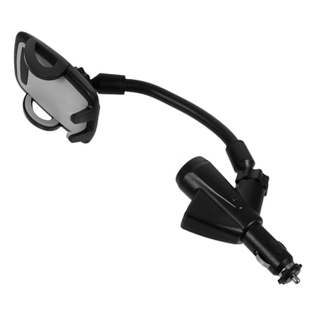 ELAYARD Black Car Phone Holder Dual USB Port Charging Mount for Home