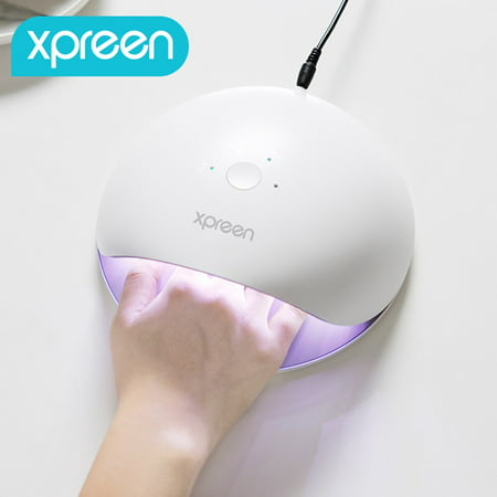 48W LED UV Nail Dryer Nail Lamp for Gel Polish Curing Lamp,XPREEN Sensor Switch Professional Dual Nail Art Light Set with Fast Dryer Technology,Gift for Fingernails and Toenails,Home and
