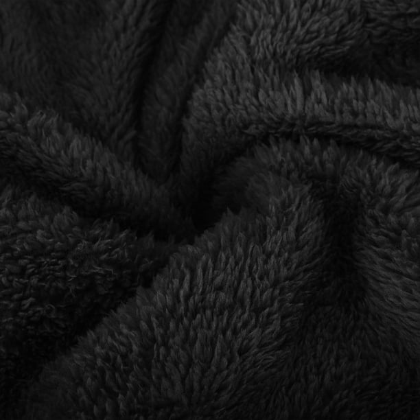 Blvb Womens Winter Cozy Lounge Pants Warm Soft Fuzzy Fleece Pajama Bottoms Sleepwear Casual Loose Fit Trousers Plus Size Black