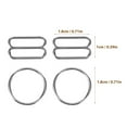 thumbnail image 2 of DINHEAROM 20 Pairs Bra Strap Hooks Round Adjustable Length For Underwear Daily Use Silver Alloy, 2 of 8