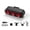 Black - Round Lamp, variant on NFTIGB Smart Bike Tail Light Rechargeable Square Lamp High Brightness Warning Brake Light for Road Mountain Bikes Night Riding, IP66 Waterproof, 120 Lumens, 2.16 inches / 5.5 cm