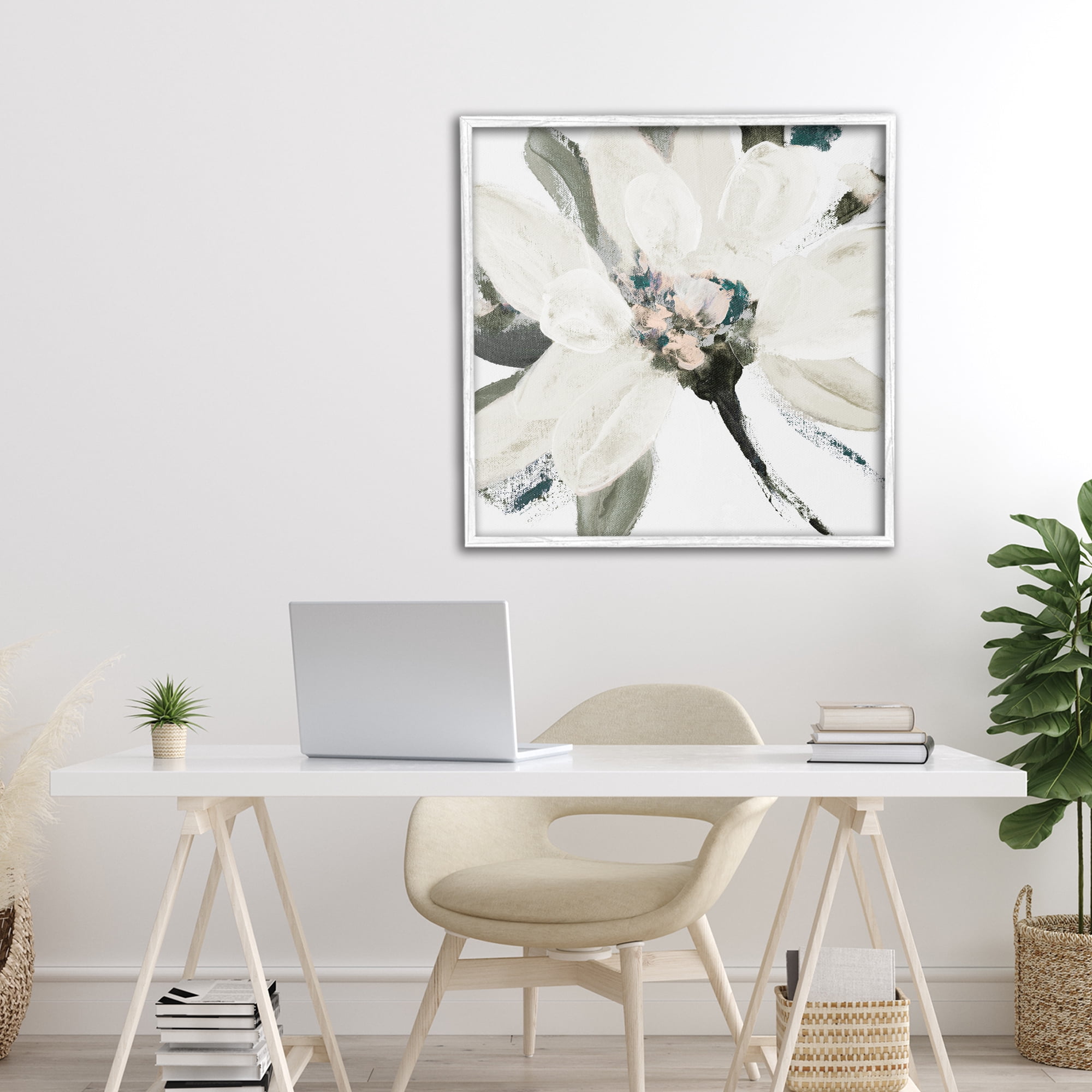 Stupell Industries Naturally Blooming Botanical White Framed Giclee Art, design by Lanie Loreth