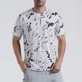 thumbnail image 2 of TEAJOPSUU Men's Graphic Print Sports T-Shirt Quick Dry & Moisture-Wicking Odor-Resistant & Stretchy & Wrinkle Resistant A-White, 2 of 6