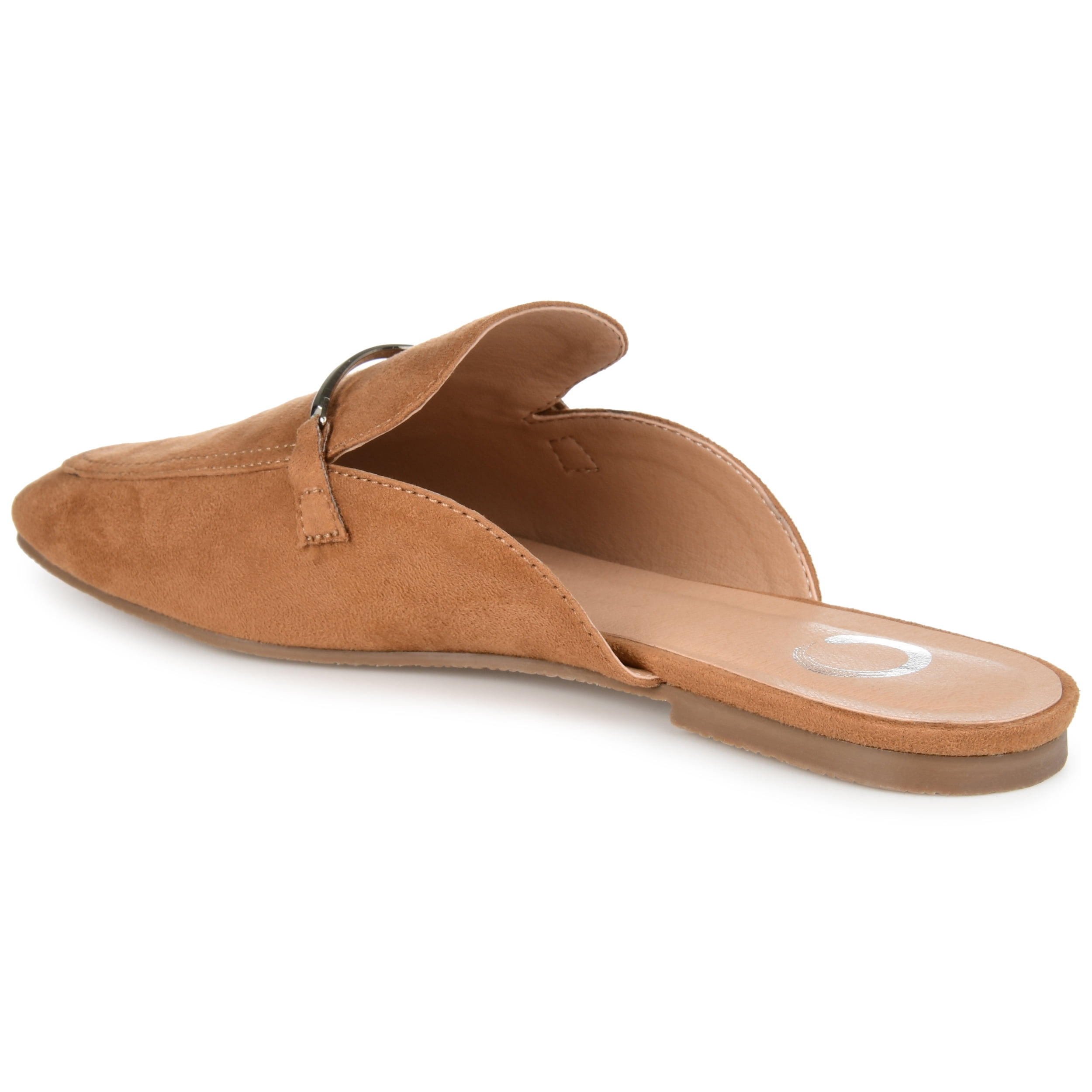 Journee Womens Ameena Slip On Square Toe Mules Flats