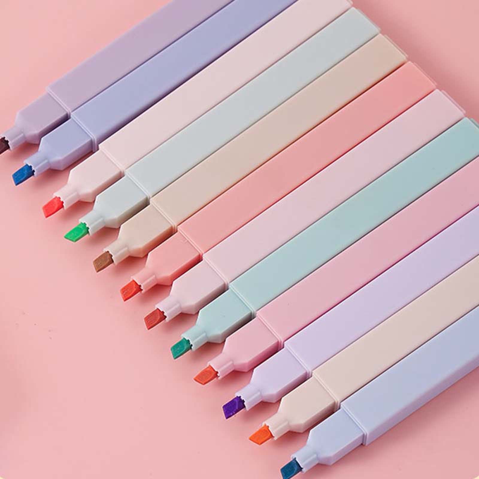 SHENGXINY Gel Pen Complete Fluorescent Marker Combination Set for Handmade Drawing Coloring Daily Decorative Marking High Saturation Color Soft Texture Multi Purpose