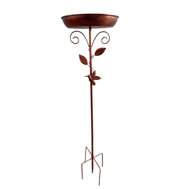 Comedero para Pájaros, de Metal, Resistente a La Intemperie, con Diseño de Hierro, Estilo Retro, para Patio, Decoración.