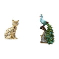 thumbnail image 1 of Estatua De Gato Pavo Real, Figura Decorativa, Escultura Animal, Arte Artesanal, Adorno, Colección Elegante Para Mesa, Chimenea, Dormitorio, Oficina, Sala De Estar, Estantería, Decoración Del, 1 of 8