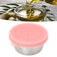 thumbnail image 2 of Salón de belleza Contenedor de aceite esencial de acero inoxidable Contenedor de condimentos Taza de salsa con tapa 50ml Tapa rosa, 2 of 8